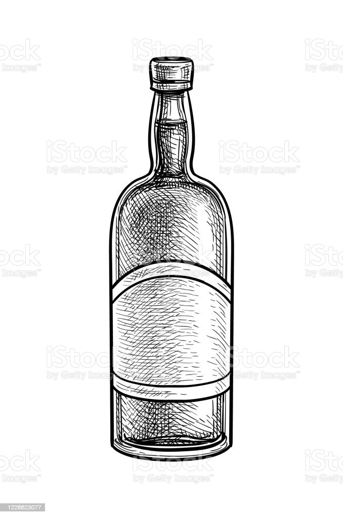 Бутылка эскиз