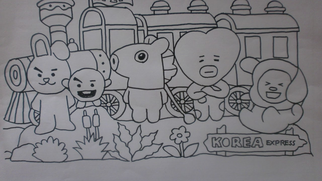 Detail Gambar Sketsa Bt21 Nomer 43