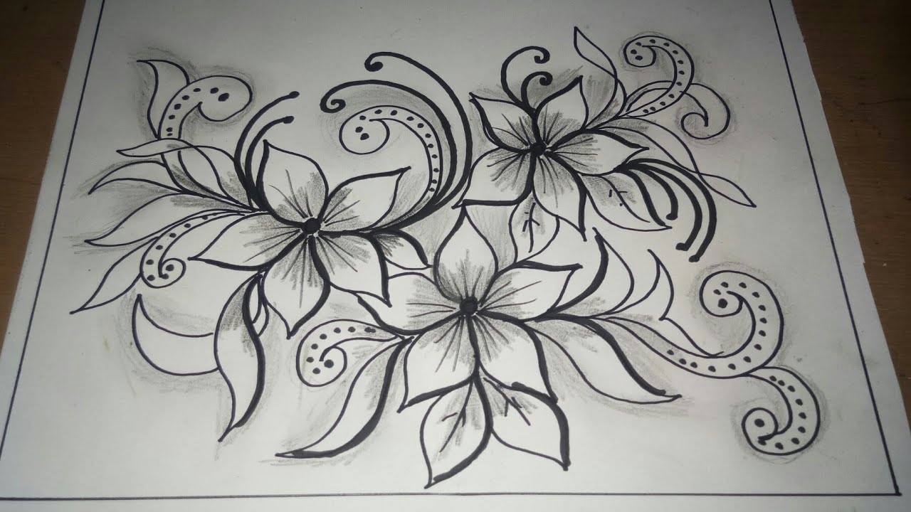 Detail Gambar Sketsa Bunga Batik Nomer 30