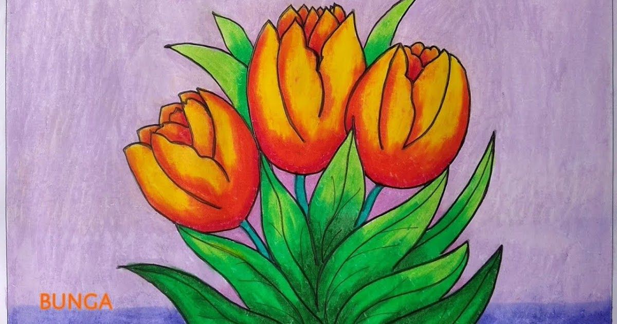 Detail Gambar Sketsa Bunga Berwarna Yang Mudah Nomer 36