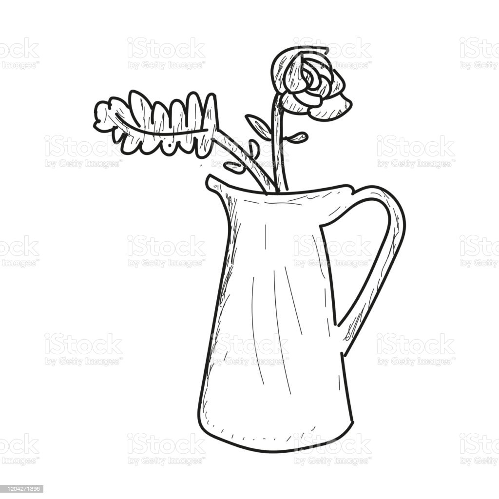 Detail Gambar Sketsa Bunga Dalam Vas Nomer 5