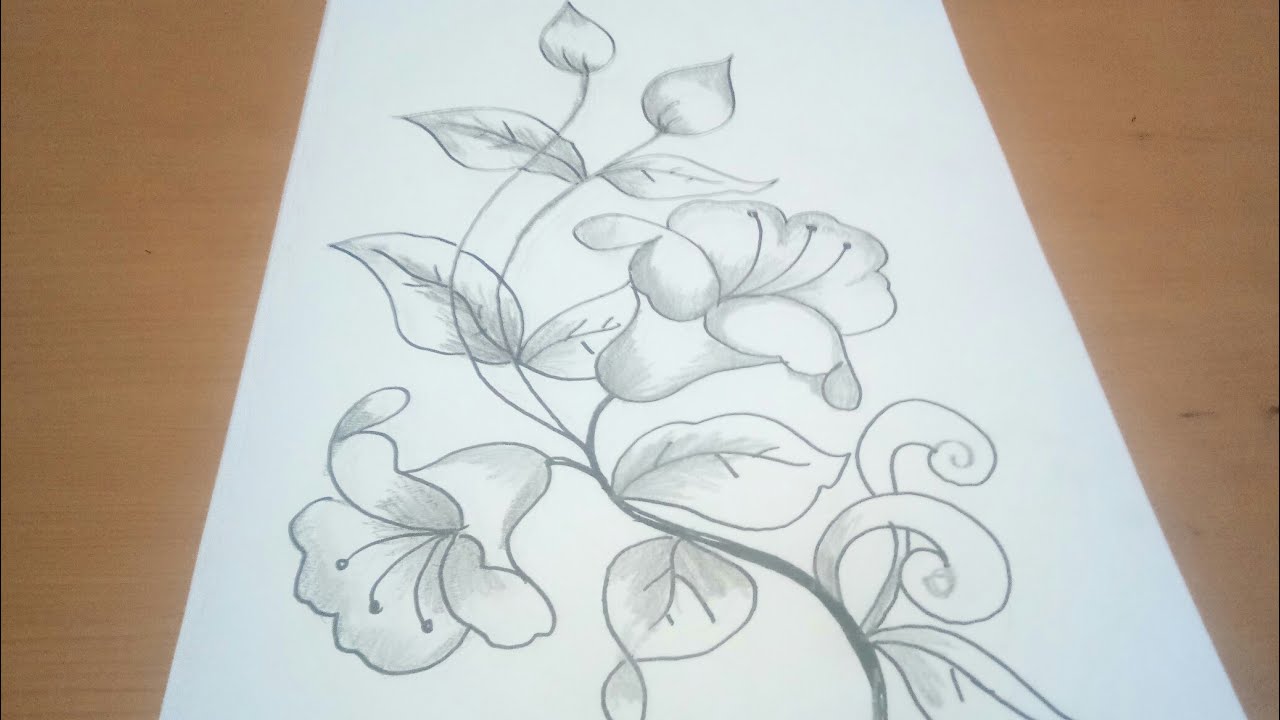 Detail Gambar Sketsa Bunga Dari Pensil Nomer 7