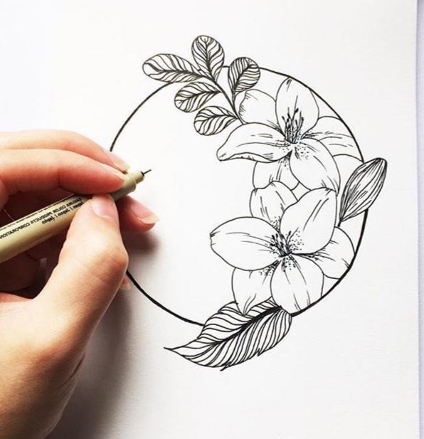 Detail Gambar Sketsa Bunga Dengan Pensil Nomer 25