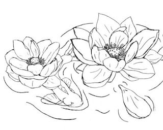 Detail Gambar Sketsa Bunga Lotus Nomer 24