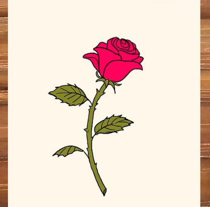 Detail Gambar Sketsa Bunga Mawar Dan Warnanya Nomer 22