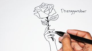Detail Gambar Sketsa Bunga Mawar Layu Nomer 2