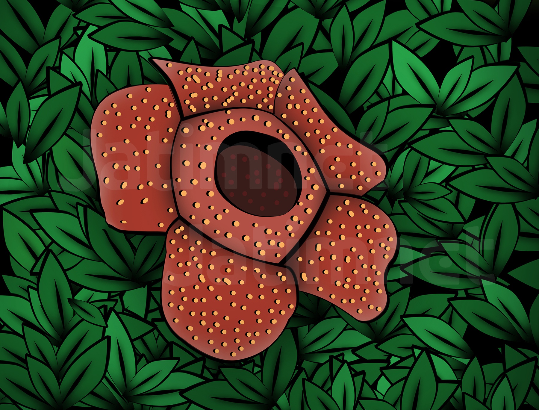 Detail Gambar Sketsa Bunga Raflesia Nomer 35