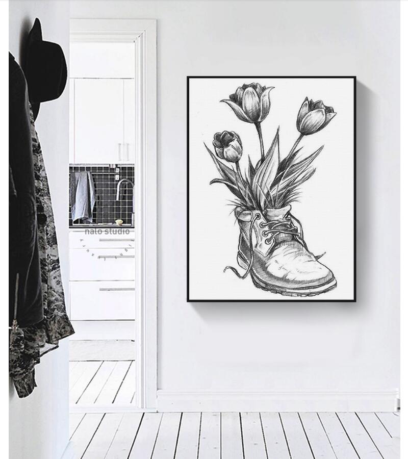 Detail Gambar Sketsa Bunga Sepatu Nomer 43