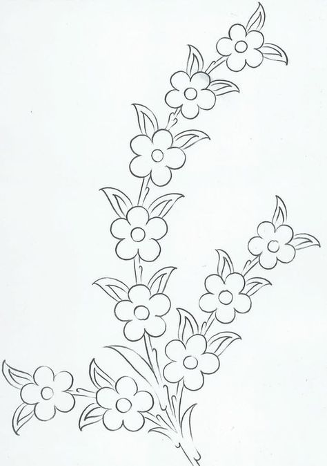 Detail Gambar Sketsa Bunga Sulam Nomer 55