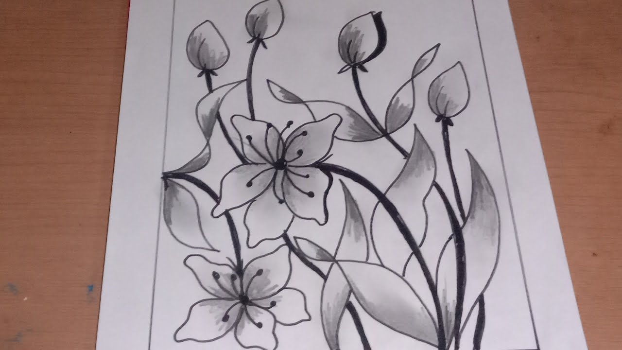 Detail Gambar Sketsa Bunga Yg Mudah Nomer 16