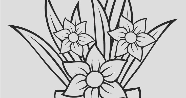 Detail Gambar Sketsa Bunga Yg Mudah Nomer 27