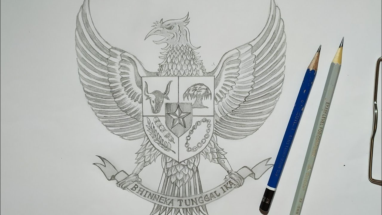 Detail Gambar Sketsa Burung Garuda Nomer 43