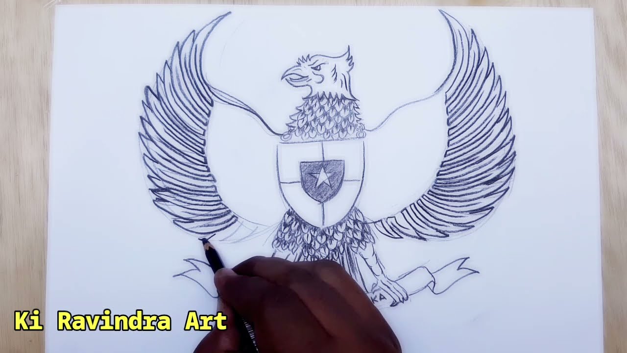 Detail Gambar Sketsa Burung Garuda Nomer 54