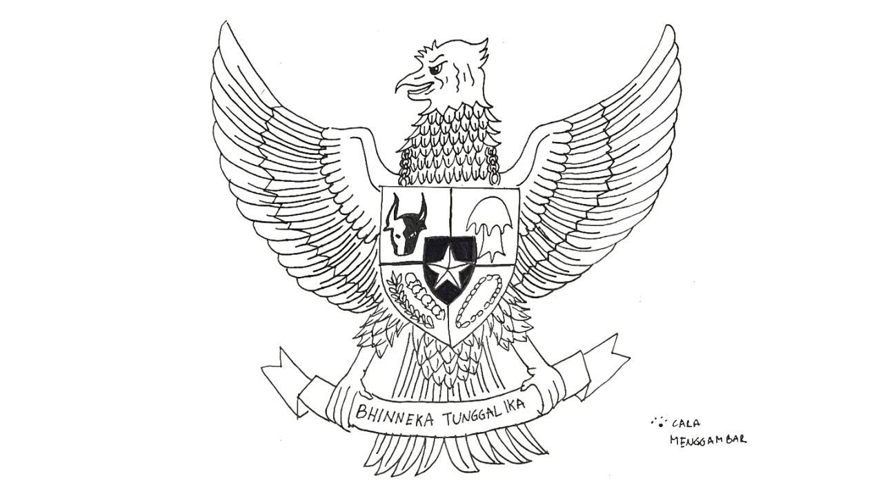 Detail Gambar Sketsa Burung Garuda Pancasila Nomer 3