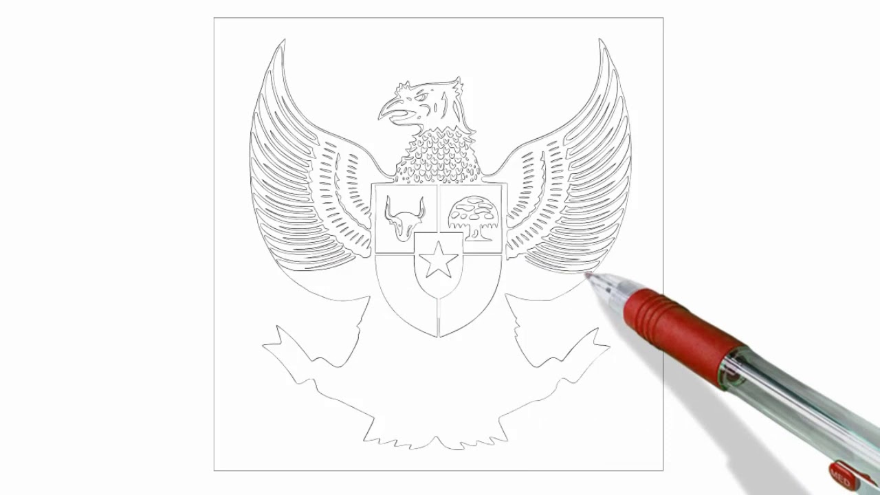 Detail Gambar Sketsa Burung Garuda Pancasila Nomer 25