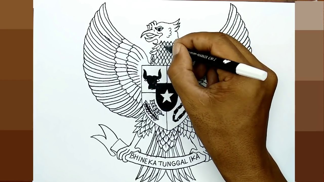 Detail Gambar Sketsa Burung Garuda Pancasila Nomer 31