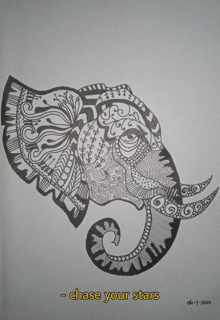 Detail Gambar Sketsa Gajah Nomer 22