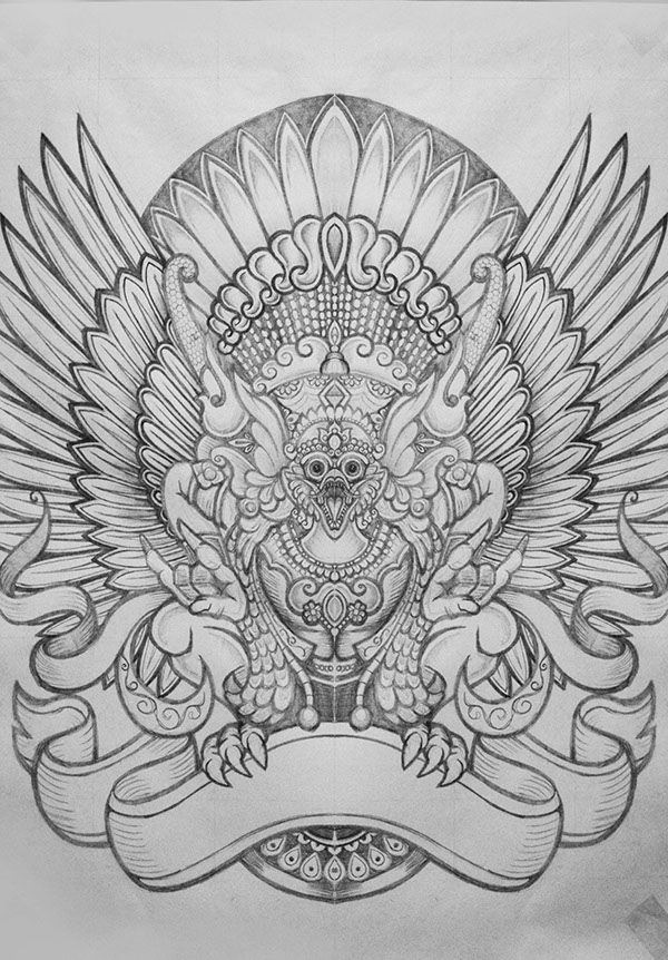 Detail Gambar Sketsa Garuda Nomer 44