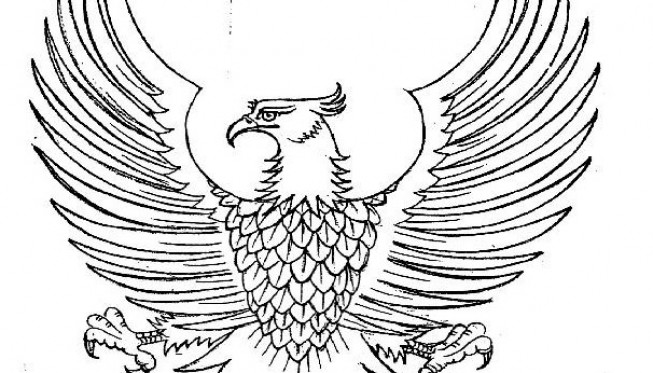 Detail Gambar Sketsa Garuda Nomer 51