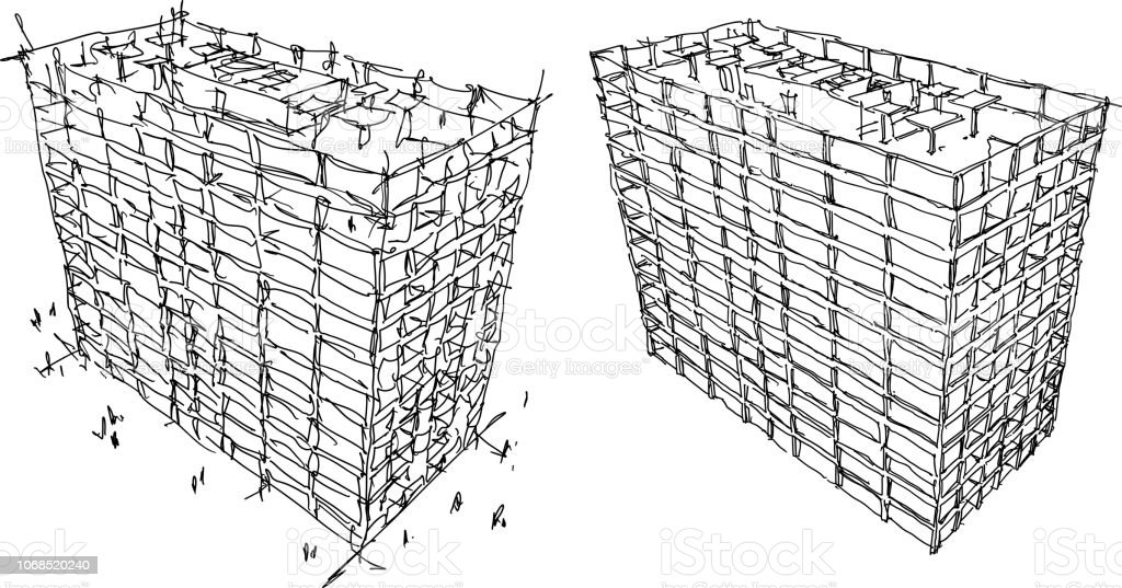 Detail Gambar Sketsa Gedung Nomer 35