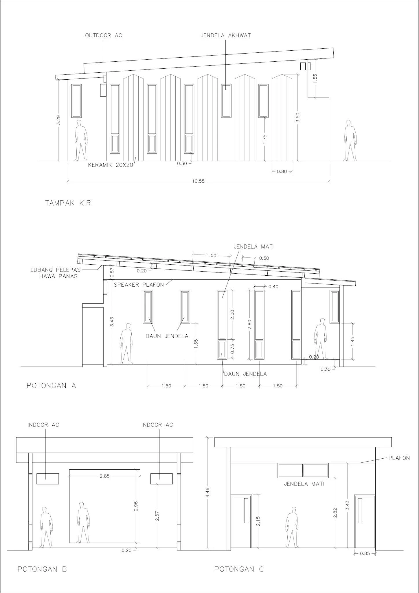 Detail Gambar Sketsa Gedung Pondok Ukuran 12x12 Nomer 47