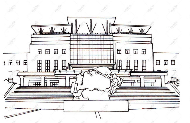 Detail Gambar Sketsa Gedung Sekolah Nomer 3