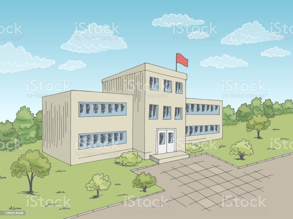 Detail Gambar Sketsa Gedung Sekolah Nomer 44