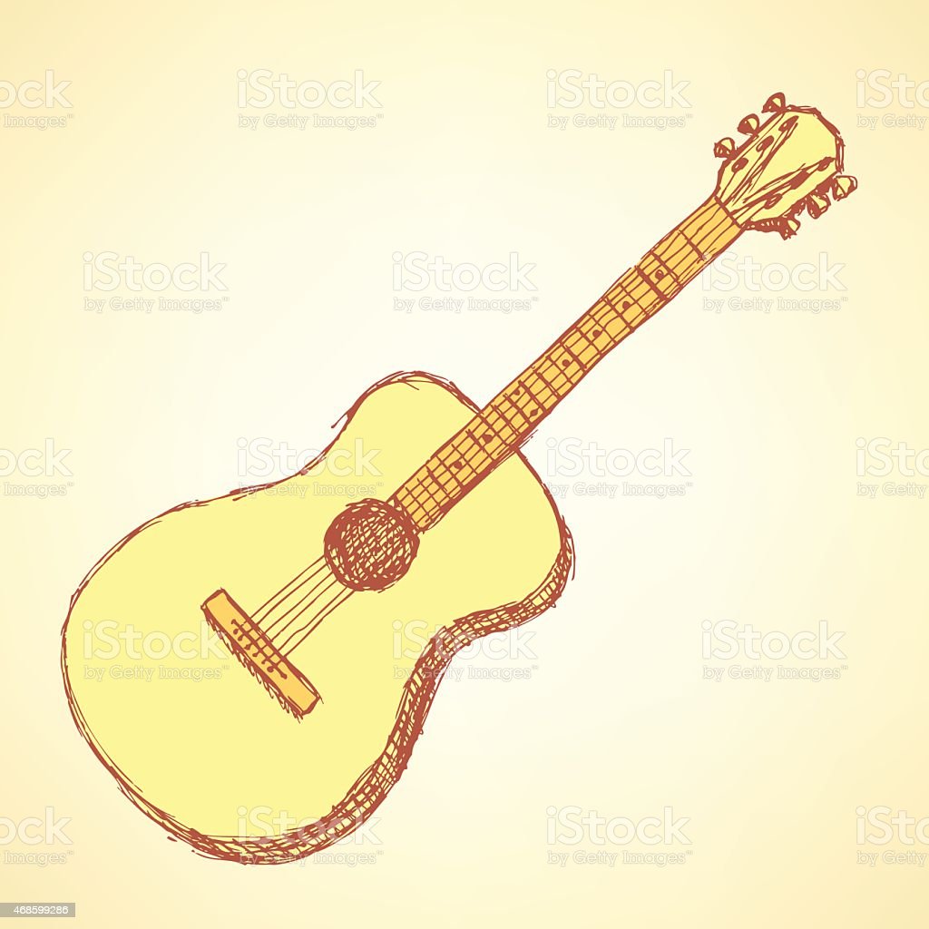 Detail Gambar Sketsa Gitar Nomer 19