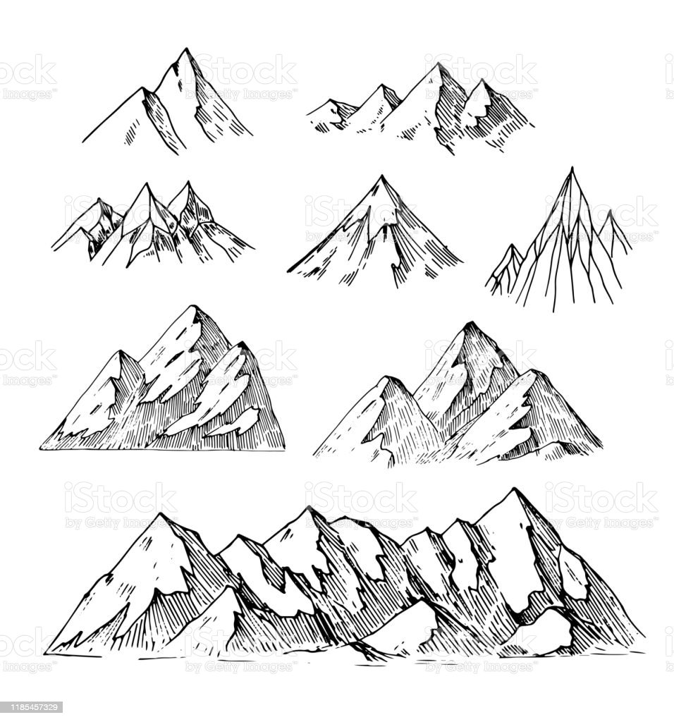 Detail Gambar Sketsa Gunung Nomer 28