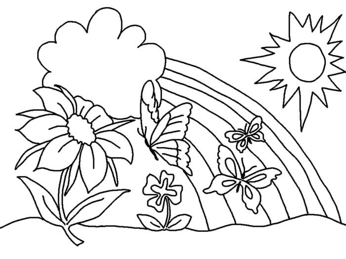 Detail Gambar Sketsa Hamparan Bunga Nomer 5
