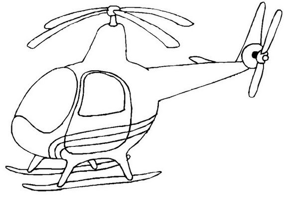 Gambar Sketsa Helikopter - KibrisPDR