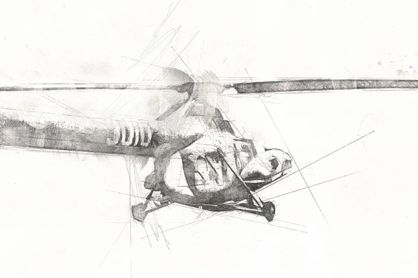 Detail Gambar Sketsa Helikopter Nomer 47