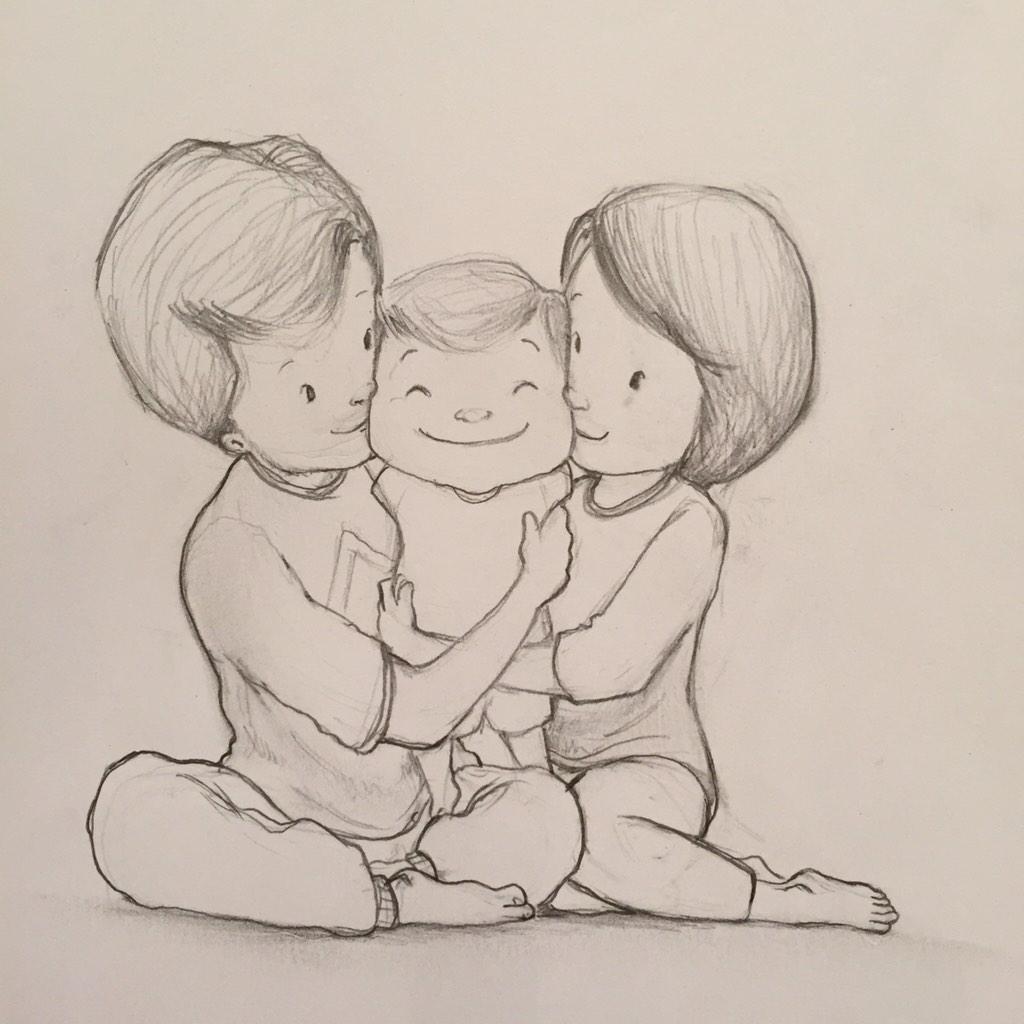 Detail Gambar Sketsa Ibu Dan Anak Nomer 24