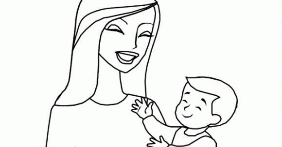 Detail Gambar Sketsa Ibu Dan Anak Nomer 26