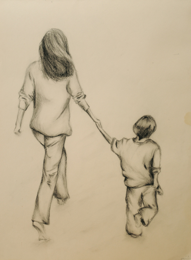 Detail Gambar Sketsa Ibu Dan Anak Nomer 33