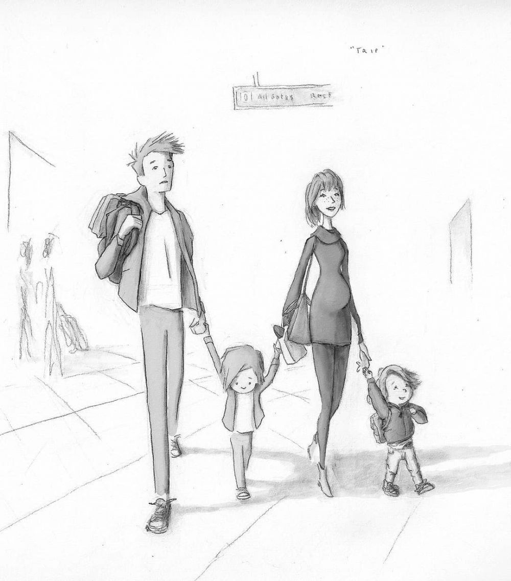 Detail Gambar Sketsa Ibu Dan Anak Nomer 46