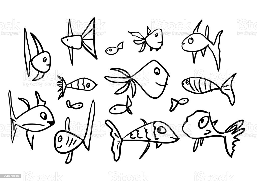 Detail Gambar Sketsa Ikan Nomer 44