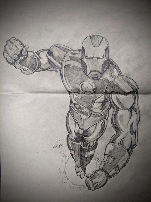 Detail Gambar Sketsa Iron Man Nomer 51