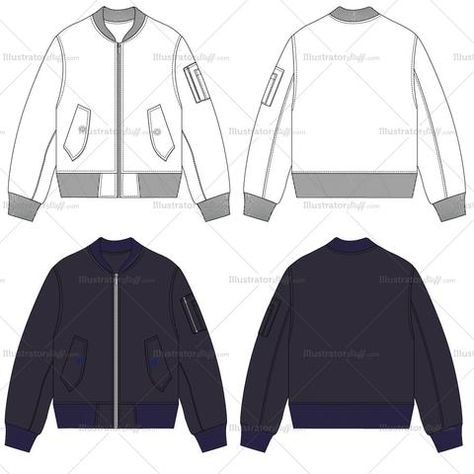 Detail Gambar Sketsa Jaket Nomer 18