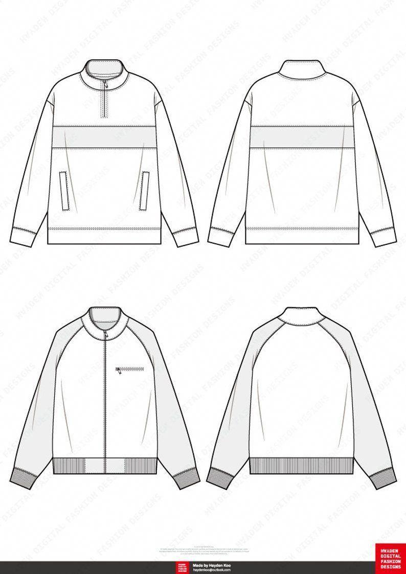 Detail Gambar Sketsa Jaket Nomer 42