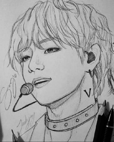 Detail Gambar Sketsa Jungkook Bts Nomer 13