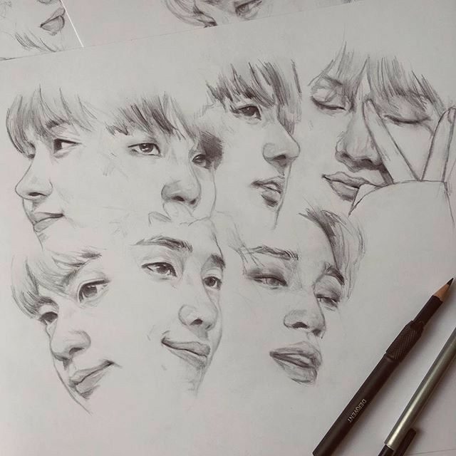 Detail Gambar Sketsa Jungkook Bts Nomer 19