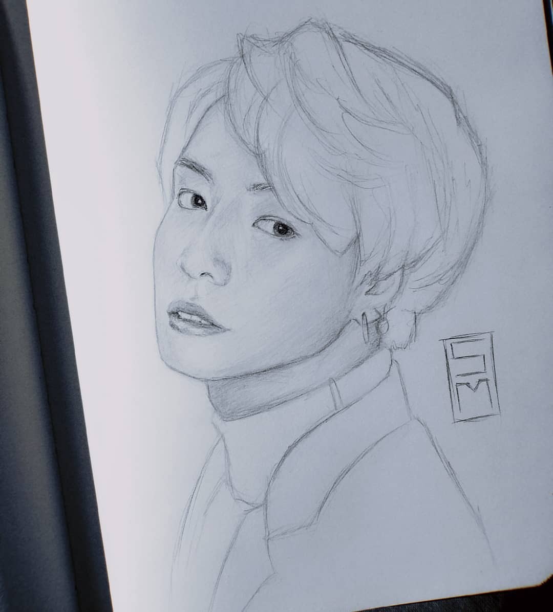 Detail Gambar Sketsa Jungkook Bts Nomer 21