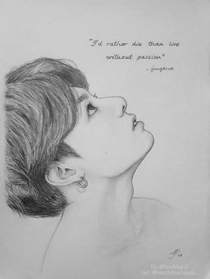 Detail Gambar Sketsa Jungkook Bts Nomer 23