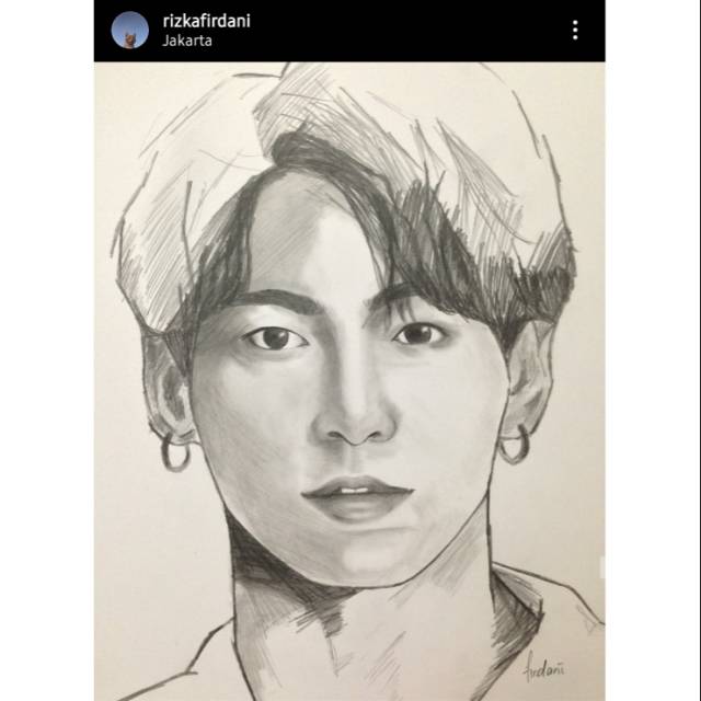 Detail Gambar Sketsa Jungkook Bts Nomer 24