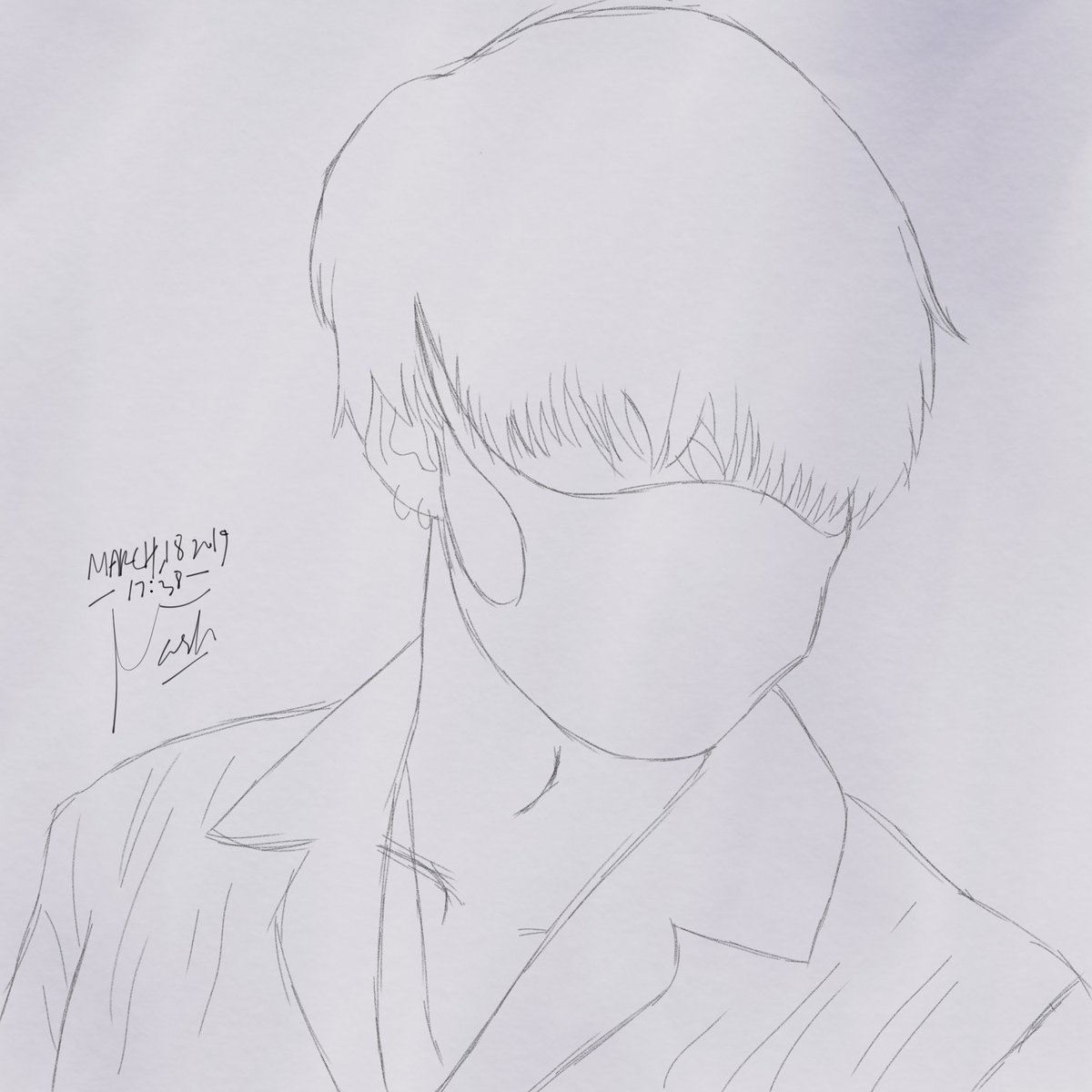 Detail Gambar Sketsa Jungkook Bts Nomer 49