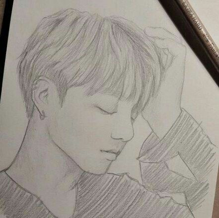 Detail Gambar Sketsa Jungkook Bts Nomer 9