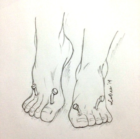 Detail Gambar Sketsa Kaki Nomer 47