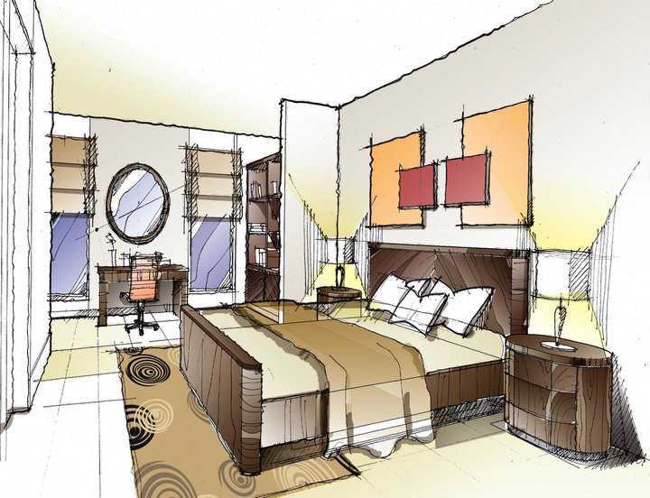 Detail Gambar Sketsa Kamar Tidur Nomer 16