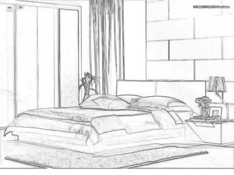 Detail Gambar Sketsa Kamar Tidur Nomer 4
